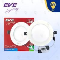 ราคา EVE Panel ดาวน์ไลท์ LED 6w. 9w. 12w. 18w. 24w. กลม แสงขาว/วอร์ม รุ่น TD โคมฝังฝ้า ดาวน์ไลท์ Panel LED Downlight 12w แสงขาว (12112831)