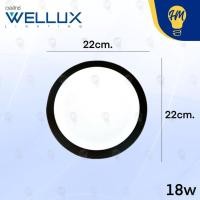 ราคา Wellux โคมไฟดาวน์ไลท์ติดลอย LED 12w. 18w. 24w. ขอบดำ แสงขาว/แสงวอร์ม ดาวน์ไลท์ LED Panel Light 18w แสงวอร์ม (12112848)