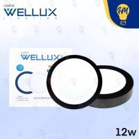 ราคา Wellux โคมไฟดาวน์ไลท์ติดลอย LED 12w. 18w. 24w. ขอบดำ แสงขาว/แสงวอร์ม ดาวน์ไลท์ LED Panel Light 12w แสงขาว (12112851)