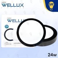 ราคา Wellux โคมไฟดาวน์ไลท์ติดลอย LED 12w. 18w. 24w. ขอบดำ แสงขาว/แสงวอร์ม ดาวน์ไลท์ LED Panel Light 24w แสงขาว (12112849)