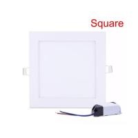 ราคา Super LED โคมไฟฝังฝ้า LED ติดเพดาน ดาวน์ไลท์ กลม/เหลี่ยม สว่างประหยัด ถนอมสายตา Warm White แบบเหลี่ยม-Square,18W (12486457)