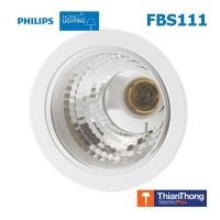 ราคา Philips โคมไฟ ดาวน์ไลท์ ฝังฝ้า ขั้ว E27 FBS111 สีขาว 4 นิ้ว (10210101)