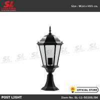 ราคา SL LIGHTING โคมไฟหัวเสา รูปแบบทรงศาลาไทย SL-11-5020S/BK สำหรับติดตั้งภายนอก สีดำ (10312678)