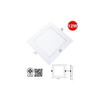 ราคา HI-TEK โคมพาแนล LED อีโค่ สี่เหลี่ยม แบบฝังฝ้า สีขาว แสงนวล 12W 180-265V (10507903)