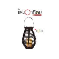 ราคา HI-TEK โคมไฟโซล่า LED แบบแขวน แบมบู สีน้ำตาลเข้ม แสงขาว 0.06W 1.2V 200mAh (10515693)