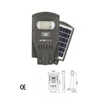 ราคา HI-TEK โคมไฟถนนโซล่า LED 30W, 60W, 100W สีเทา มี PIR เซ็นเซอร์และรีโมท แสงขาว 30W 3.2V 5AH (10515694)