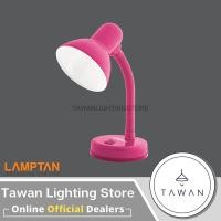 ราคา Lamptan โคมไฟอ่านหนังสือ โคมไฟตั้งโต๊ะ พร้อมหลอด ขั้วหลอดไฟE27 เปลี่ยนหลอดได้ [เฉพาะโคมไฟ PInk สีชมพู (10551079)