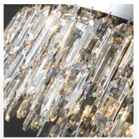 ราคา Bangkok Chandelier โคมไฟคริสตัลทรงกลม แท่งคริสตัลK9แท้ สำหรับโต๊ะทานอาหาร ห้องรับแขก ห้องนอน BCAA-027-เงิน-60CM (10920821)