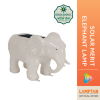 ราคา lamptan โคมไฟช้างมงคลพลังงานแสงอาทิตย์ solar merit elephant lamp ประดับศาลเจ้า ศาลพระภูมิ เลือกได้สองแสง ip65 กันน้ำ100% (12004167)