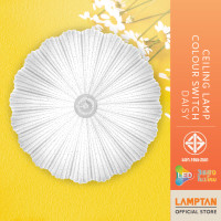 ราคา LAMPTAN โคมไฟเพดาน LED Ceiling Lamp Colour Switchรุ่น Daisy 3แสงใน1โคม เปลี่ยนแสงด้วยสวิทช์ไฟ 50W (12108507)