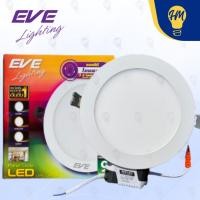 ราคา EVE ดาวน์ไลท์ LED 9w. 12w. กลม 3 แสง (แสงขาว , แสงวอร์ม , แสงคูลไวท์) Panel LED โคมไฟฝังฝ้า 9w (12112832)