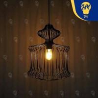 ราคา HM LIGHTING โคมไฟหัอย ทรง กรงนก สีดำ (ไม่รวมหลอดไฟ) โคมไฟติดเพดาน TW-8217 (12113560)