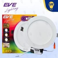 ราคา EVE ดาวน์ไลท์ LED 9w. 12w. กลม 3 แสง (แสงขาว , แสงวอร์ม , แสงคูลไวท์) Panel LED โคมไฟฝังฝ้า 12w (12112833)