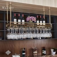 ราคา Wuxury Furniture ชั้นวางแก้วไวน์ ที่แขวนแก้วไวนฺ์ ชั้นวางบาร์แขวน สแตนเลส304ไม่เป็นสนิม สีทอง แบบA 150cm (12126868)