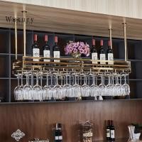 ราคา Wuxury Furniture ชั้นวางแก้วไวน์ ที่แขวนแก้วไวนฺ์ ชั้นวางบาร์แขวน สแตนเลส304ไม่เป็นสนิม สีทอง แบบA 80cm (12126865)