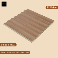 ราคา Wallah Brand รุ่น U038Walnut ระแนงไม้ ระแนงไม้เทียม ระแนงไม้ลอนยูเคลือบด้วยฟิล์มทนต่อกรดด่าง ยาว 90เซน (12214777)