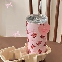 ราคา PP Home แก้วเยติ Pink bear แก้วเก็บความเย็น พร้อมหลอด คาเฟ่ สแตนเลส Stanless น้องหมี สีชมพู เก็บอุณหภูมิ 550 ML หมีสีชมพู (12287086)