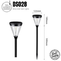 ราคา tc โคมไฟปักสนามโซล่าเซลล์ โคมไฟตกแต่ง ไฟสนามโซล่าเซลล์ ไฟทางเดิน รุ่น ds28 glory solar lawn lights คุณภาพดี ทนทาน (12314752)