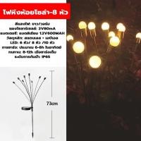 ราคา Super LED KKsafe โคมไฟ LED พลังงานแสงอาทิตย์ ไฟโซล่าเซลล์ 6/8/10LED กันน้ํา รูปหิ่งห้อย สีวอร์มไวท์ สนามหญ้า กลางแจ้ง 8ดวง,วอร์มไวท์-Warm White (12486865)
