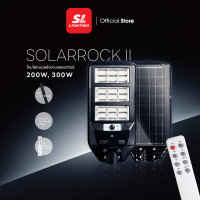 ราคา SL LIGHTING | Solar Street Light โคมไฟถนน โซล่าเซลล์ รุ่น SOLARROCK-II 200วัตต์ และ 300วัตต์ แถมฟรีรีโมท พร้อมเสา 50 CM. 200W (12518770)