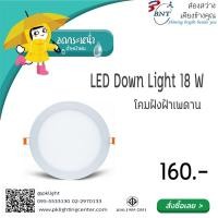 ราคา Panel Light LED 6W 9W 15W 18W โคมพาแนล โคมดาวไลท์ ขาว 18W ฝังฝ้าเพดาน (10128850)