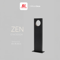 ราคา SL LIGHTING | Bollard LED โคมไฟสนาม สูง 50 cm. IP65 รุ่น ZEN-50-10W30K-BK (12512816)