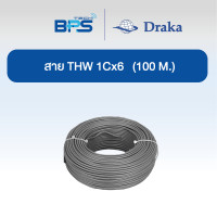 ราคา "DRAKA" สายไฟ THW 60227 IEC01 1x25 sq.mm ทองแดงแท้ สีเทา (100 เมตร) (12608962)