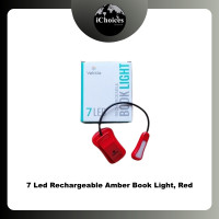 ราคา Vekkia 7 Led Rechargeable Amber Book Light ไฟ LED แบบหนีบ ชาร์จได้ ไฟฉาย ไฟอ่านหนังสือ Red (12634784)