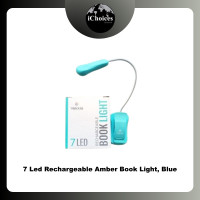 ราคา Vekkia 7 Led Rechargeable Amber Book Light ไฟ LED แบบหนีบ ชาร์จได้ ไฟฉาย ไฟอ่านหนังสือ Blue (12634786)