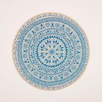 ราคา PRYNWAN แผ่นรองจาน สไตล์โบฮีเมียน ทรงกลม น้ำเงิน (12640647)