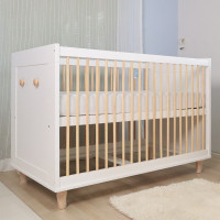 ราคา Kitso เตียงเด็กอ่อนไม้ยางพารา HYGGE Collection (ฮุกกะ) เฉพาะเตียง Ivory White (12326940)