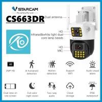 ราคา VSTARCAM CG663DR 4G SIM / CS663DR WiFi กล้องวงจรปิดไร้สาย (เลนส์กล้องคู่) มีระบบ Ai มุมกว้างหมุน ได้360องศา กลางคืนภาพสี SanDisk 32GB CS663DR / WiFi 2 (12472157)