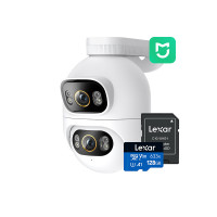 ราคา IMILAB EC6 Dual Pro 3K กล้องวงจรปิด 2 เลนส์ กันน้ำ กันฝุ่น IP66 รองรับแอปฯ Mi Home + SD 128GB (12506074)