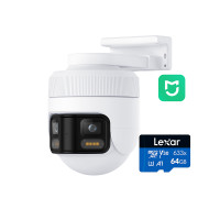 ราคา IMILAB EC6 Panorama กล้องวงจรปิด มุมมองกว้าง 180° คมชัด 3.5K หมุนได้ 344° รองรับแอปฯ Mi Home -2Y กล้อง + SD 64 GB (12551564)