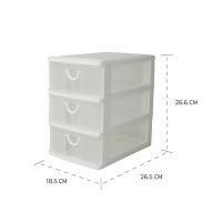 ราคา smith ลิ้นชักเล็ก 3 ชั้น #5806 ขนาด 18.5x26.5x26.6ซม. สีขาว (12427722)