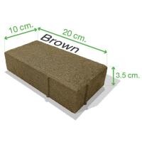 ราคา RECYCOEX อิฐบล็อค รุ่น PAVE-1020 หนา 3.50 cm. อิฐบล็อค 10x20x3.50 cm. Modern สีน้ำตาล (10847225)