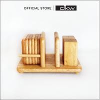 ราคา DKW WA-117 ชุดที่รองแก้ว พร้อมขวดเกลือพริกไทย ไม้ยางพารา (ไม่รวมกระดาษทิชชู) (12533982)
