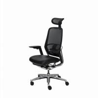 ราคา Modernform เก้าอี้ทำงาน รุ่น MURA พร้อมพนักพิงศีรษะ แขนปรับได้ มีLB ขาALU เบาะหนังแท้สีดำ พนักตาข่ายดำ (12326908)