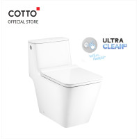 Cotto สุขภัณฑ์ชิ้นเดียวแบบโบกสัมผัสเซ็นเซอร์ 4.5 ลิตร รุ่น Simply Modish Touchless C103257