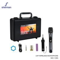 ราคา Sherman ชุดไมโครโฟนไร้สาย UHF รุ่น MIC-130N ขนาดไมโครโฟน 5 x 25.6 CM (10966738)