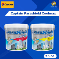 ราคา Captain Parashield Coolmax Exterior กัปตัน พาราชิลด์ คูลแม็กซ์ สีทาภายนอก เบส A สีขาว ชนิดกึ่งเงา/เนียน ขนาด 2.5 ก.ล. กึ่งเงา (12050621)