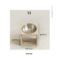 ราคา PETNITURE Onigiri Dine Table Pet Bowl Size : M ขนาดกลาง ชามอาหารสัตว์เลี้ยง พันธุ์กลาง-ใหญ่ ชามข้าวหมา ชามข้าวแมว Set ฐาน+ชาม M (12383866)