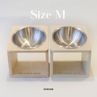 ราคา PETNITURE Onigiri Dine Table Pet Bowl Size : M ขนาดกลาง ชามอาหารสัตว์เลี้ยง พันธุ์กลาง-ใหญ่ ชามข้าวหมา ชามข้าวแมว ซื้อคู่ M ไม้+เรียบ (12501637)