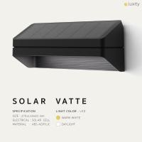 ราคา LUXITY Solar Cell Wall lamp Solar Vatte สีดำ Daylight (10894813)