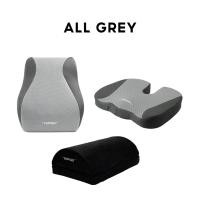 ราคา TENGU เซ็ตหมอนเพื่อสุขภาพ SET:หมอนรองหลัง+หมอนรองก้นกบ+หมอนรองเท้า Ergonomic Cushion Set By Tengu All Grey (12377817)