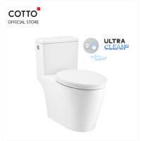 Cotto สุขภัณฑ์ชิ้นเดียวแบบโบกสัมผัสเซ็นเซอร์ 4.5 ลิตร รุ่น Harmony Touchless C110517