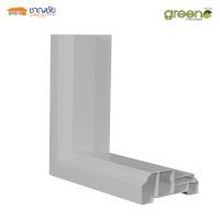 ราคา Green Plastwood ประตู PVC บานเรียบ สำหรับภายใน สีเทา ขนาด 70x200 ซม (ไม่เจาะ) วงกบ(70*200) (12499318)