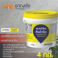 ราคา WEBER DRY SEAL - อะครีลิคทากันรั่วซึม ชนิดยืดหยุ่นสูง ขนาด 4 กก. ขาว (12510733)
