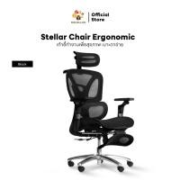 ราคา เก้าอี้เพื่อสุขภาพ Ergonomic DESKSPACE รุ่น Stellar Chair เบาะตาข่าย พนักรองแขนหมุนได้ 360 องศา สีดำ (12603087)