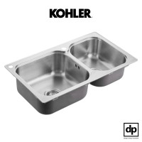 ราคา KOHLER อ่างล้างจานสแตนเลส 1 หลุมครึ่ง รุ่น Lison สีสแตนเลส (10800826)